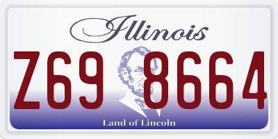IL license plate Z698664