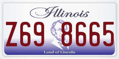 IL license plate Z698665