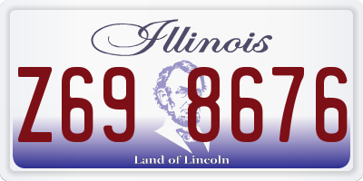 IL license plate Z698676