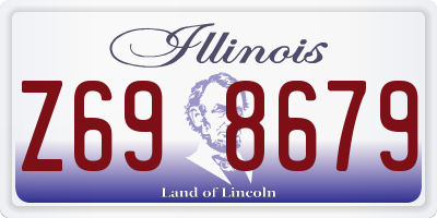 IL license plate Z698679