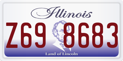 IL license plate Z698683