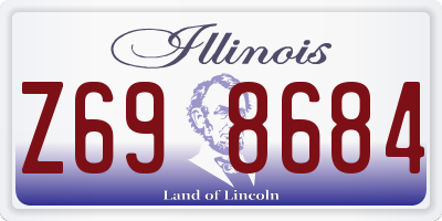 IL license plate Z698684