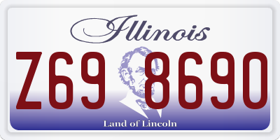 IL license plate Z698690