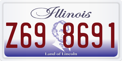 IL license plate Z698691