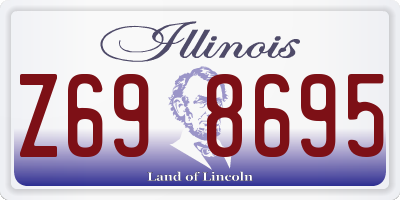 IL license plate Z698695