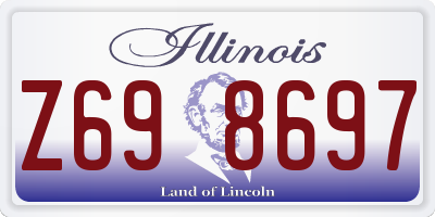 IL license plate Z698697