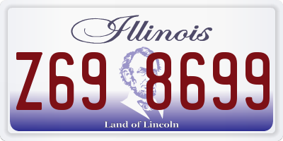 IL license plate Z698699