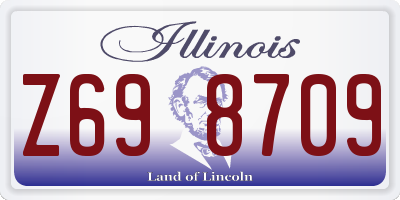 IL license plate Z698709