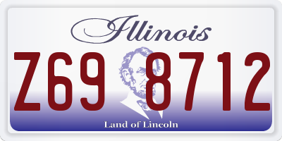 IL license plate Z698712