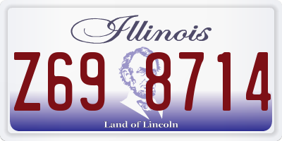 IL license plate Z698714