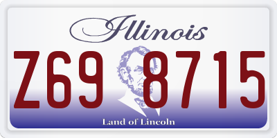IL license plate Z698715