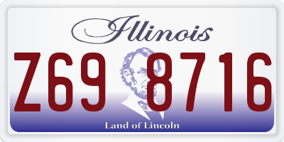 IL license plate Z698716