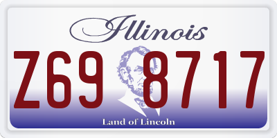 IL license plate Z698717