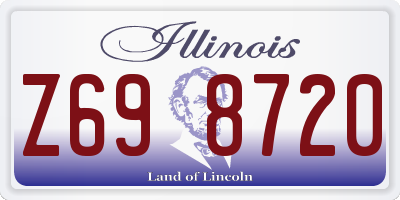 IL license plate Z698720