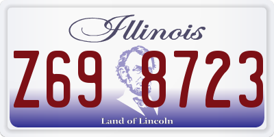 IL license plate Z698723