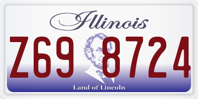 IL license plate Z698724