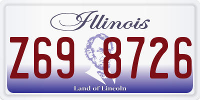 IL license plate Z698726