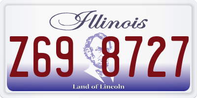 IL license plate Z698727