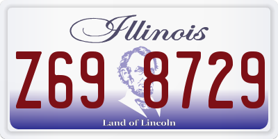 IL license plate Z698729