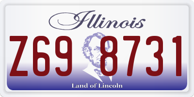 IL license plate Z698731