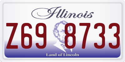 IL license plate Z698733