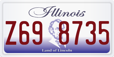 IL license plate Z698735