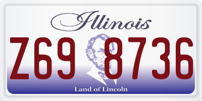 IL license plate Z698736