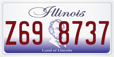 IL license plate Z698737
