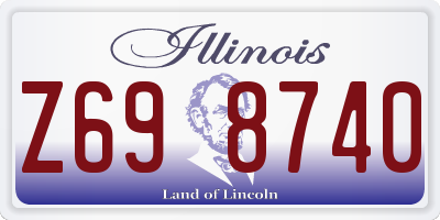 IL license plate Z698740