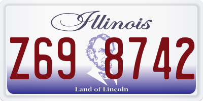 IL license plate Z698742