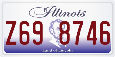 IL license plate Z698746
