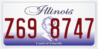 IL license plate Z698747