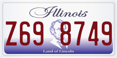 IL license plate Z698749