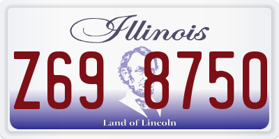 IL license plate Z698750