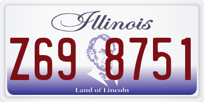 IL license plate Z698751