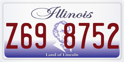 IL license plate Z698752