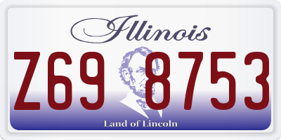 IL license plate Z698753