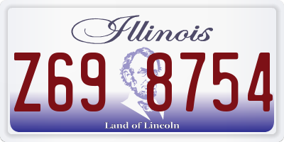 IL license plate Z698754
