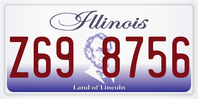 IL license plate Z698756