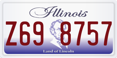 IL license plate Z698757