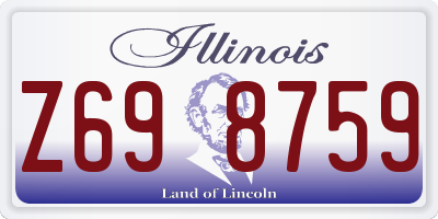 IL license plate Z698759