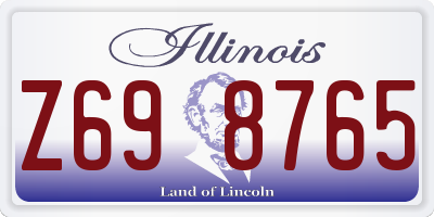 IL license plate Z698765