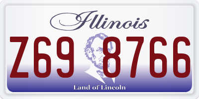 IL license plate Z698766