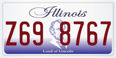 IL license plate Z698767