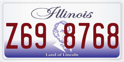 IL license plate Z698768