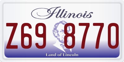 IL license plate Z698770