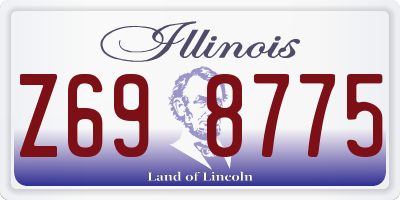 IL license plate Z698775
