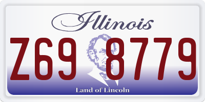 IL license plate Z698779