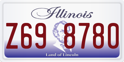 IL license plate Z698780