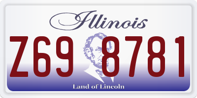 IL license plate Z698781